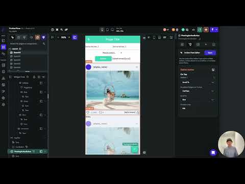 FlutterFlowでアプリ開発㊱Scroll To（Listviewの一番下まで一気にスクロール）