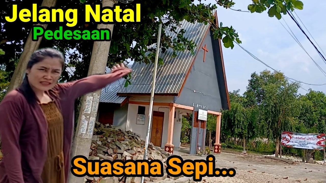 Suasana Sepi Jelang Natalan pelosok ujung Kampung Pinggiran Desa sebelah hutan Bojonegoro.
