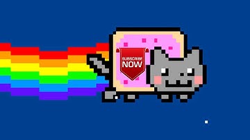 Your computer has been trashed by the MEMZ trojan. Now enjoy the Nyan Cat...