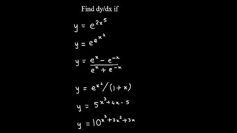 Derivatives - Differentiation - Calculus - Chain Rule - Exponential Function  - Video 13
