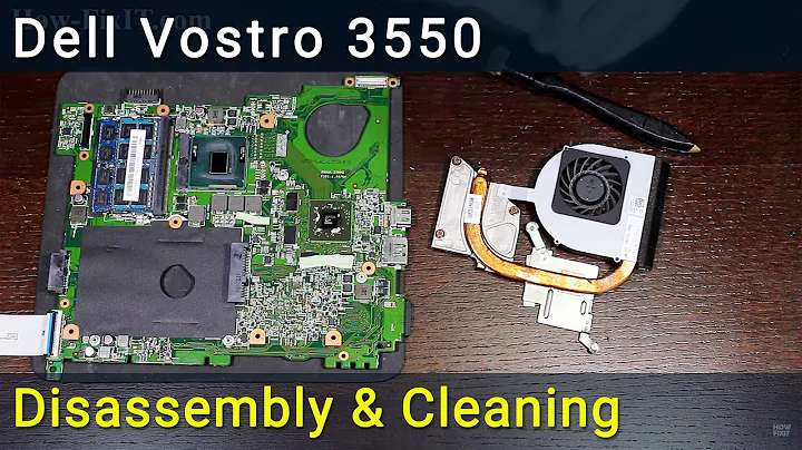 Dell Vostro 3550 Disassembly, Fan Cleaning, and Thermal Paste Replacement Guide