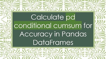 Calculate pd conditional cumsum for Accuracy in Pandas DataFrames