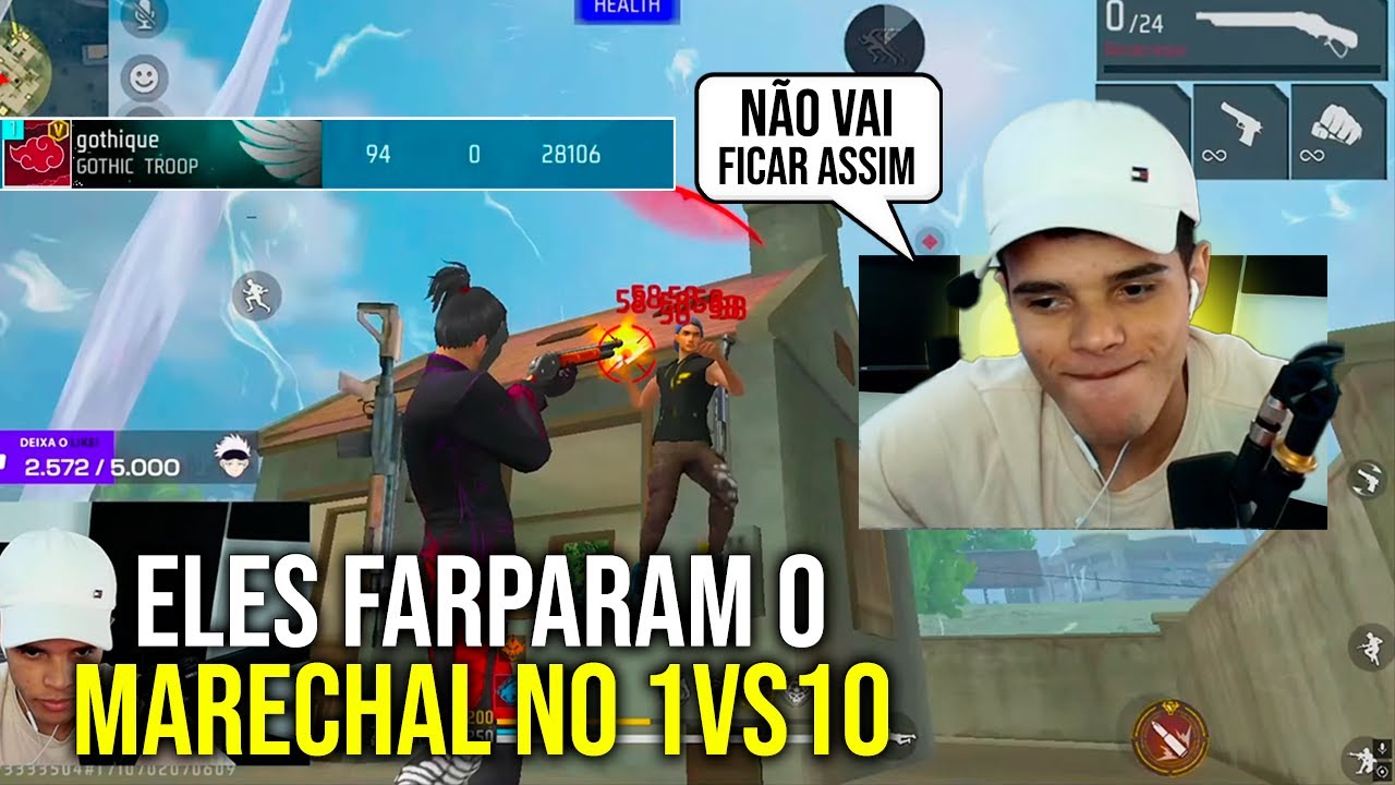 ESSES ALEATÓRIOS FARPARAM O MARECHAL - NO FREE FIRE E OLHA NO QUE DEU