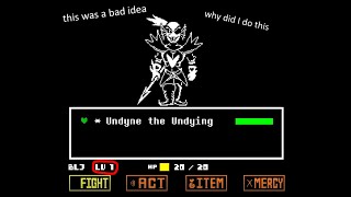 Beating Undyne the Undying at Level 1