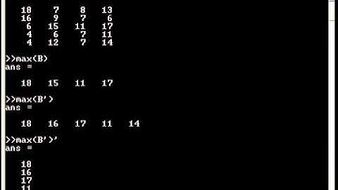 Octave: Maximum Values with Matrices (Exercise C.4)