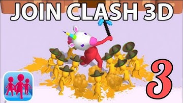 Join Clash 3D - Gameplay Walkthrough  Part -3, Levels 33- 44 (Android, ios)