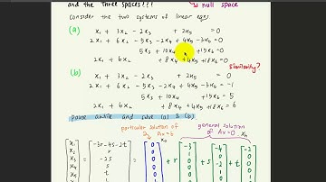 4.7 Row Space, Column Space and Null Space Part 1