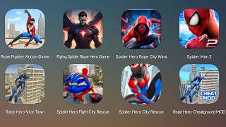 Rope Fighter Action, Flying Spider Rope Hero, Spider Hero Rope City Wars, The Amazing Spider-Man 2 screenshot 5