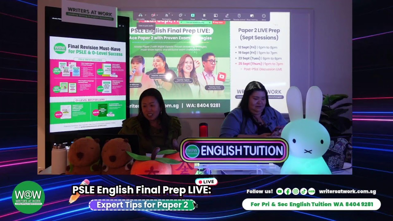 SPECIAL PSLE LIVE for Paper 2 Session 1