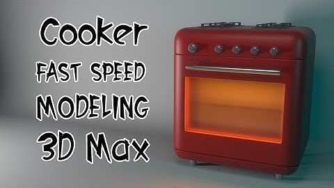 Speed Modeling |BIG CooKer| 3D Max (Autodesk)