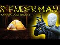 SLENDER MAN DESTROYED OUR TENT CAUGHT ON CAMERA (SLENDER MAN EXPERIMENT PART 2) GONE WRONG