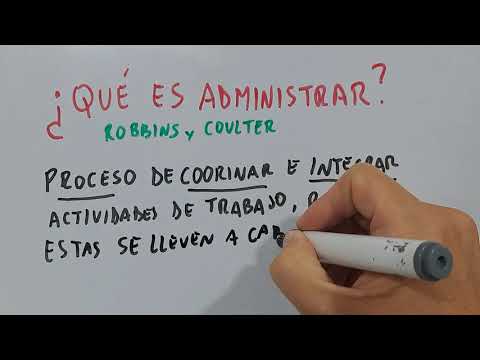 Qué es administrar?
