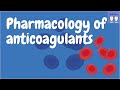 Pharmacology of anticoagulants [Heparin, Warfarin, Direct thrombin inhibitors, Coagulation cascade]
