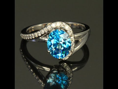 Santa Monica Beautiful Sea Zircon Stone Natural Crystal Ring – CleoBLVD