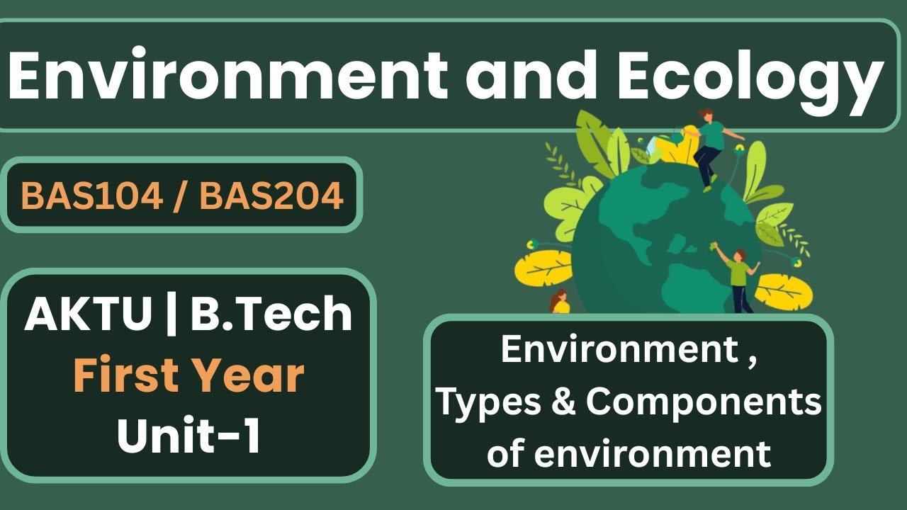 Environment : Types & Components | AKTU BTech 1st Year | Environment ...
