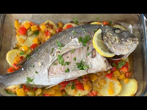 How to make baked fish. Very easy and delicious sea bream
