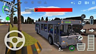 White Old Bus Driving in Bus Simulator PRO - Best Android Gameplay 2022 screenshot 5