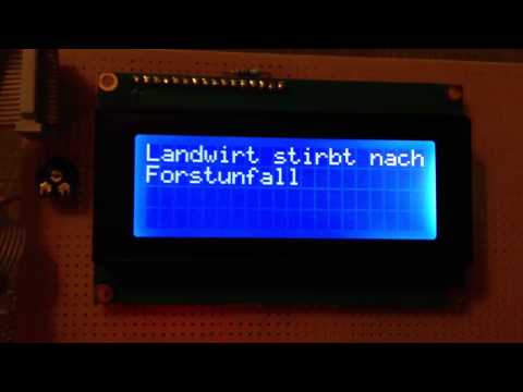 RSS Reader Raspberry Pi Display