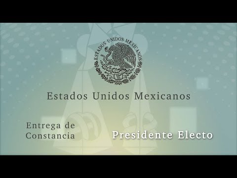 Sesión Solemne - Entrega de Constancia de Presidente Electo - Miércoles 8 Agosto 2018 - TEPJF