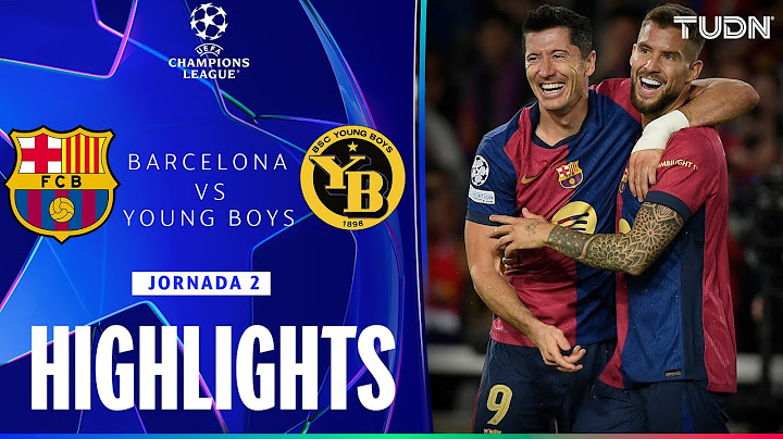 HIGHLIGHTS - Barcelona vs Young Boys | UEFA Champions League 24/25 | TUDN