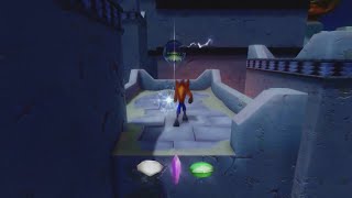 Crash Bandicoot 3 Flaming Pion Green Gem And All Boxes