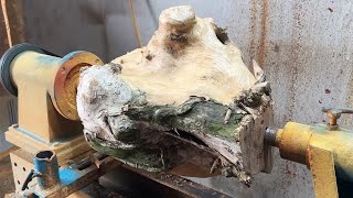 Amazing Woodworking NDT \\ Turn Rotten Wood Into Extraordinary Creations On Awood Lathe