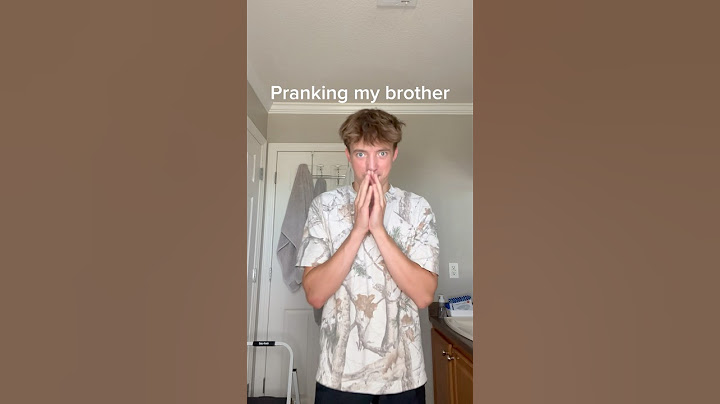 Prank on my brother 😂