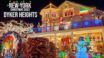 Dyker Heights Christmas Lights 2023 in Brooklyn New York City ✨ NYC Christmas 2023 ✨