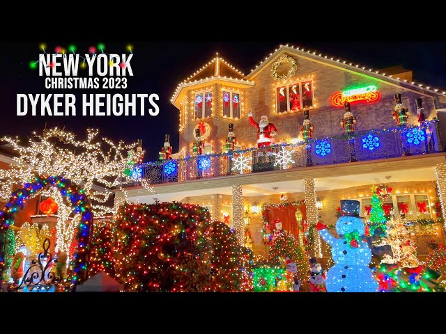 Dyker Heights Christmas Lights 2023 in Brooklyn New York City ✨ NYC Christmas 2023 ✨ class=