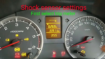 Maruti Suzuki Swift Shock sensors | shock sensors activation for Swift | anti-theft alarm in Swift