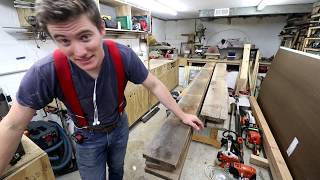 Working in the Wood Shop - Tour and Table Builds