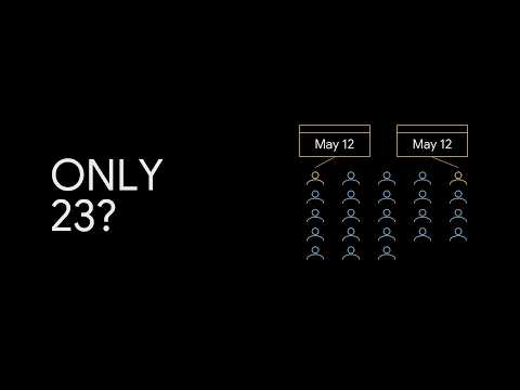 YouTube thumbnail: Why 23 People Make a Birthday Match Likely