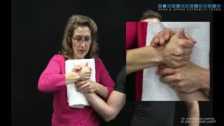 Thumb CMC radial gliding 2PPa   towel technique