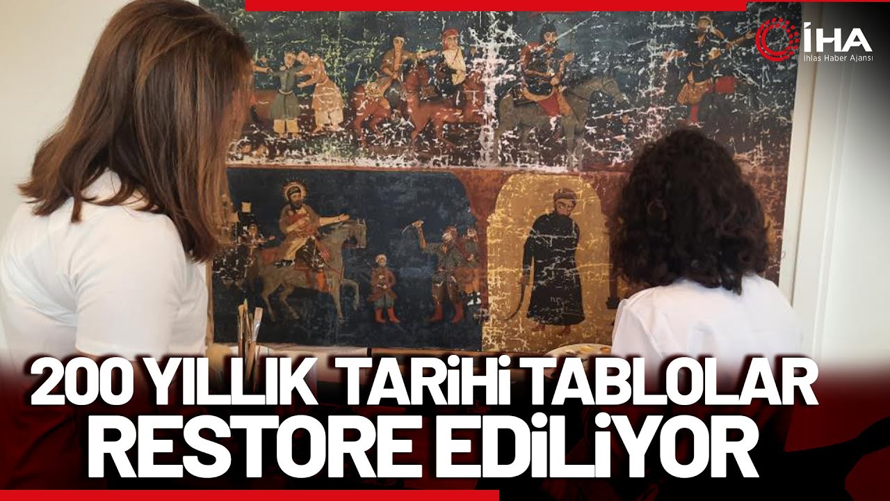 200 Yıllık 5 Tarihi Tablo Milli Saraylar Başkanlığınca Restore Ediliyor