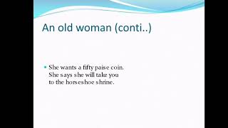 B A English Sem III An old woman part 1 Tufan Awatade