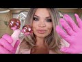 Asmr spa facial everything is pink  personal attention