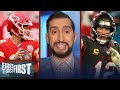 Brady hasn't played w/ Bucs in SB, Mahomes is the experienced QB — Nick | NFL | FIRST THINGS FIRST