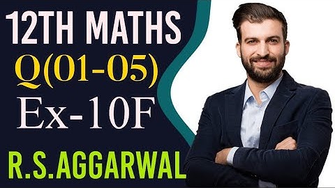 R.S.AGGARWAL Maths For Class-11th Solutions|Differentiation  Exercise-10F Solutions|PYQ Class-12th