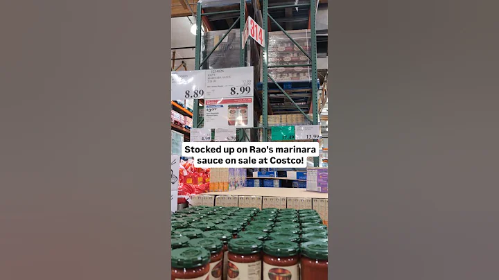 Stocked up on Rao's marinara sauce on sale at Costco! #costco #sale #food #costcodeals #shorts