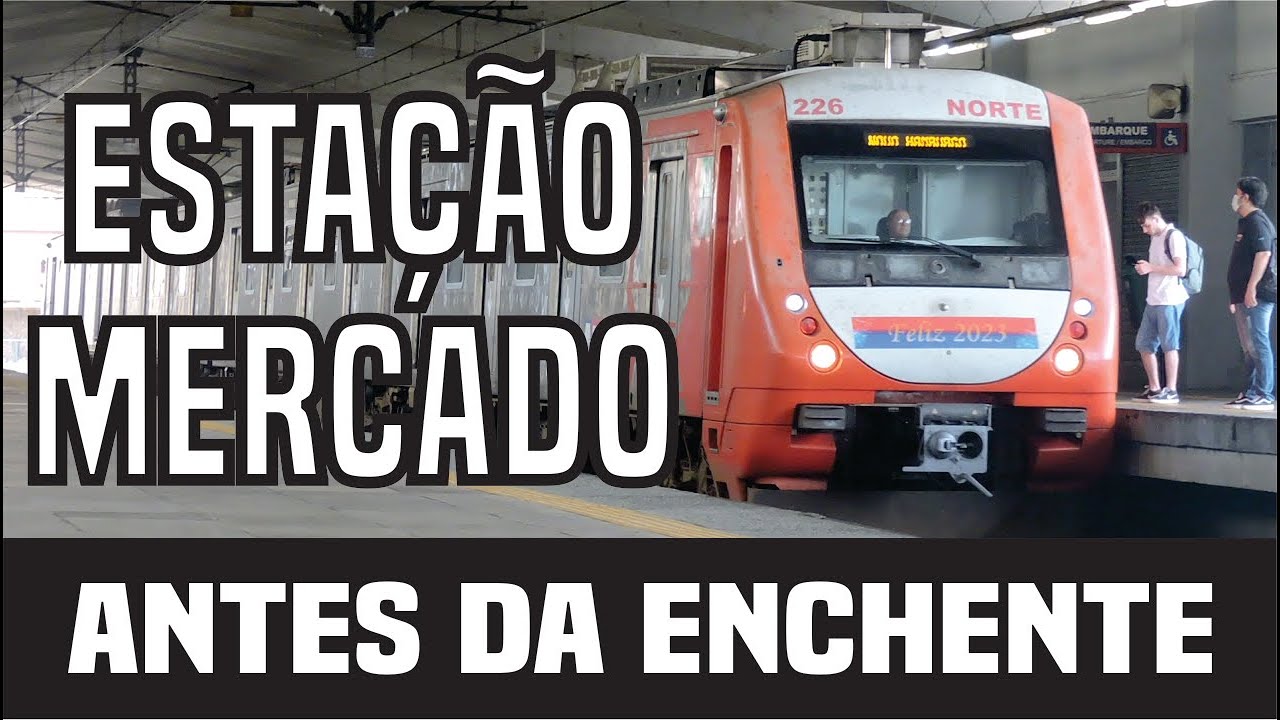 Trensurb 2024 / Movimentação de trens  na Estação Mercado