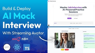 Build & Deploy Full Stack AI Mock Interview NextJs App using React, n8n