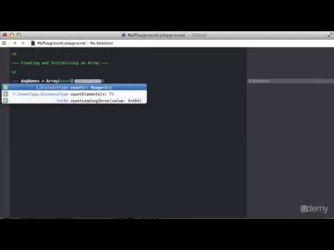 SECTION 5:Video 44 Creating and Initializing an Array