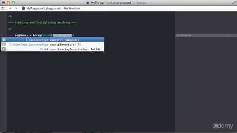 SECTION 5:Video 44 Creating and Initializing an Array