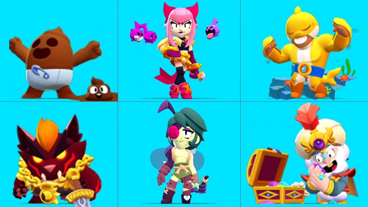 Angelo & Melodie + All New Skins Winning & Losing Animation Brawl Stars ...