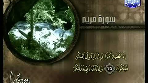 محمد مصطفى الزيات سورة مريم