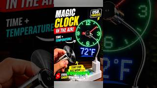 How This Fan Creates a Clock in Mid-Air! 🤯⏰🔥#shorts