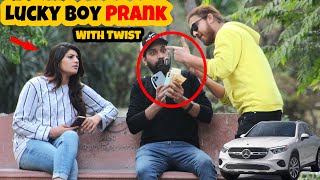 Lucky Boy prank on Cute Girl with Twist Part 4 | prank in Pakistan | Epic Reactions 😂😂