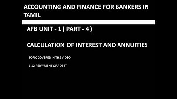 AFB IN TAMIL UNIT 1 PART 4