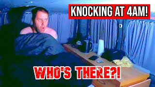 AWOKEN AT 4AM! Stealth Van Camping In The Woods