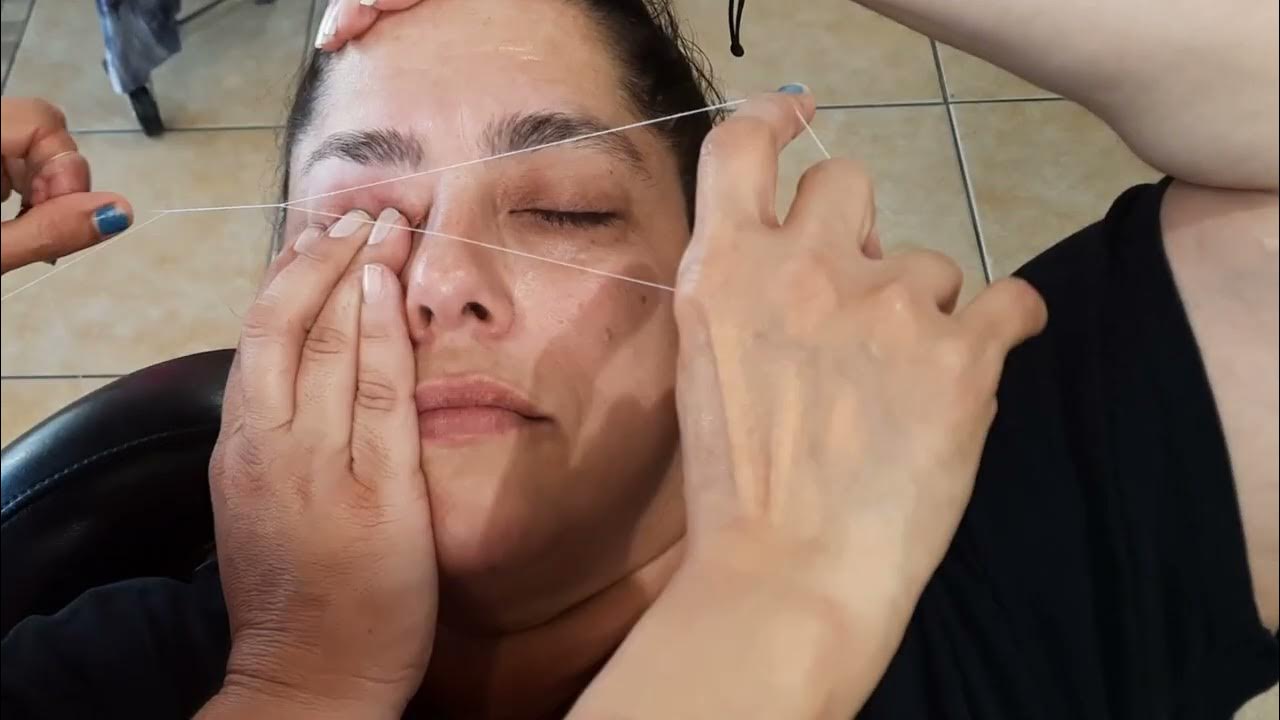 How to do Threading Eyebrow Thick to Thin Eyebrow Threading Learn Step
